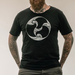 
                
                    Load image into Gallery viewer, celtic triskel t shirt by sacred knot tattoo
                
            