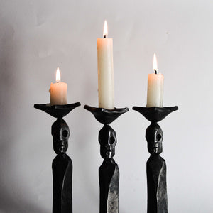 Historical candle holders from Gaul made my a blacksmith in cheshire