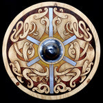 Urnes Style Pyrography Shield (UK Shipping Only)