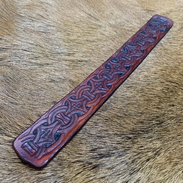 Viking Pattern | Hand Tooled Leather Bookmark