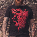 Y Ddraig Goch, The Welsh Red Dragon | Organic T-Shirt