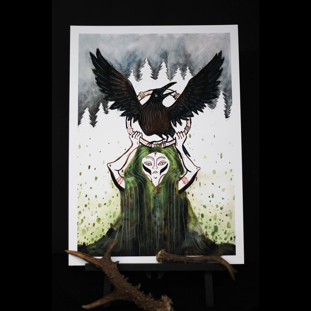 The Raven Hermit | Fine Art Print