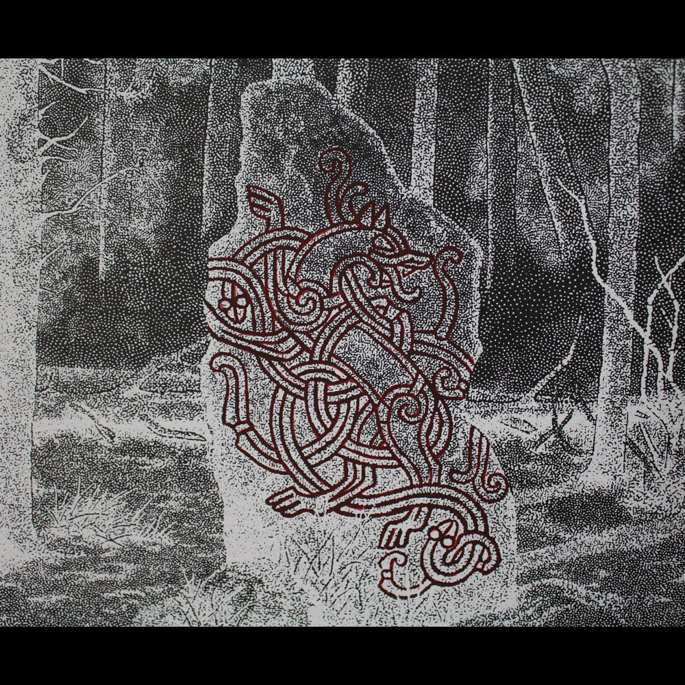 Runestone Forest Scene | Hand Printed Fine Art