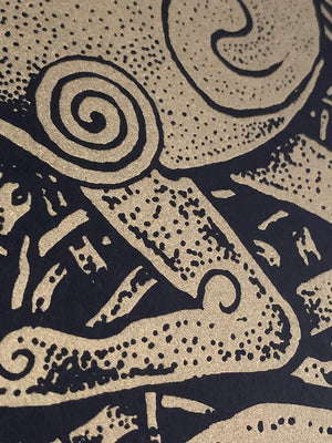 Celtic stag artwork