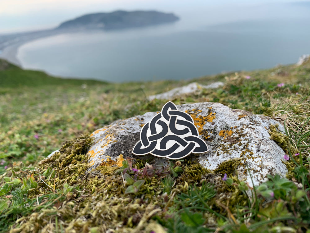
                
                    Load image into Gallery viewer, Sacred Knot Enamel Pin. Celtic knot work
                
            