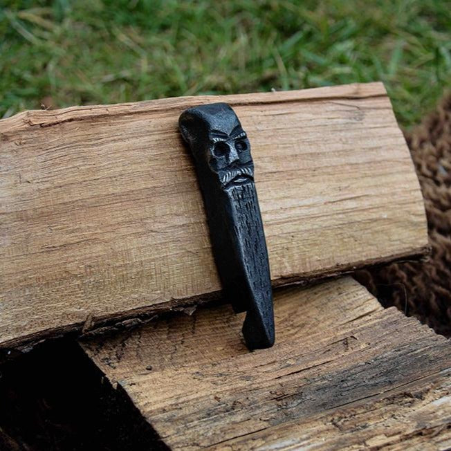 Hand forged Odin bottle opener by oak tree forge