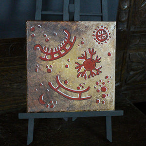 Petroglyphs Painting | Original Painting on Canvas