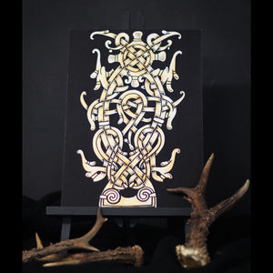 
                
                    Load image into Gallery viewer, Knotwork Nordic Tree (Yggdrasil) | Fine Art Print
                
            