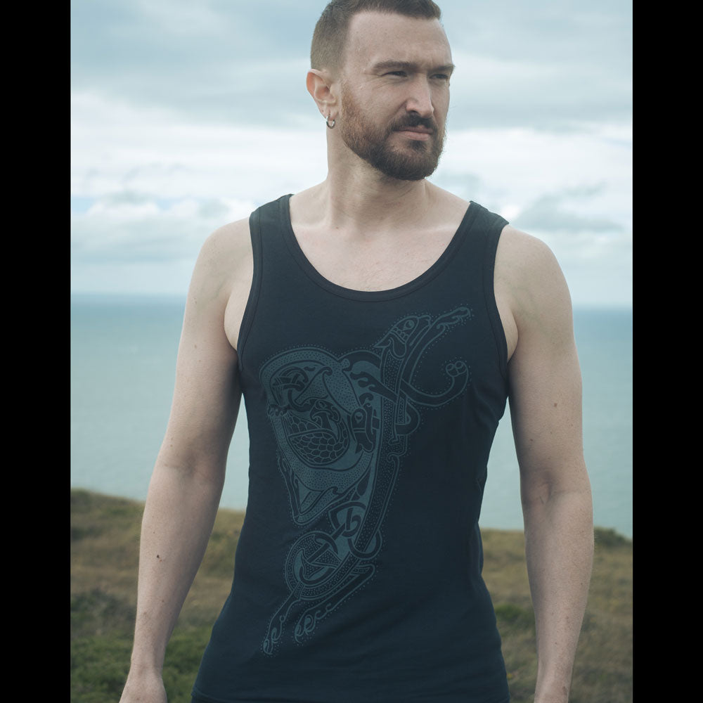 
                
                    Load image into Gallery viewer, Insular Celtic Dog | Organic Tank Top
                
            