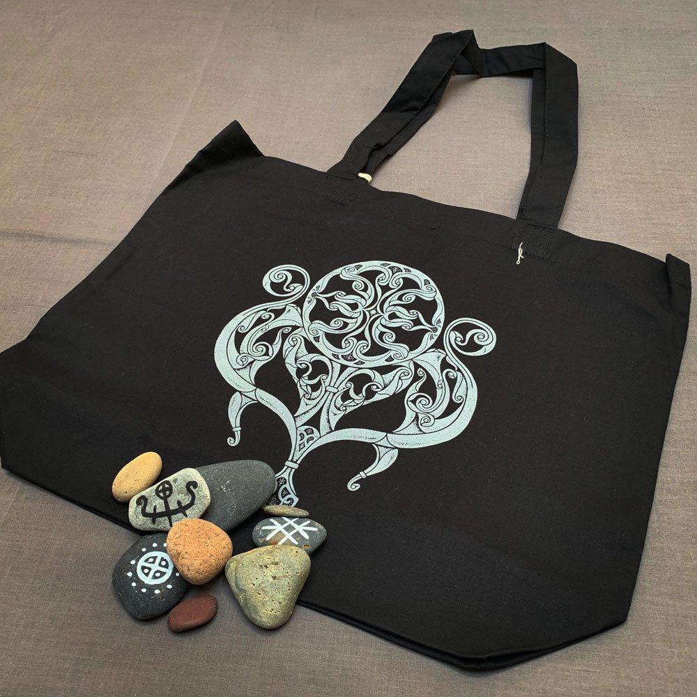 
                
                    Load image into Gallery viewer, Northern Fire Celtic Symbol | Organic Cotton Tote Bag
                
            