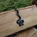 Hand Forged Serpent Pendant
