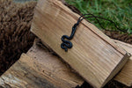 Hand forged steel pendant by oak tree forge