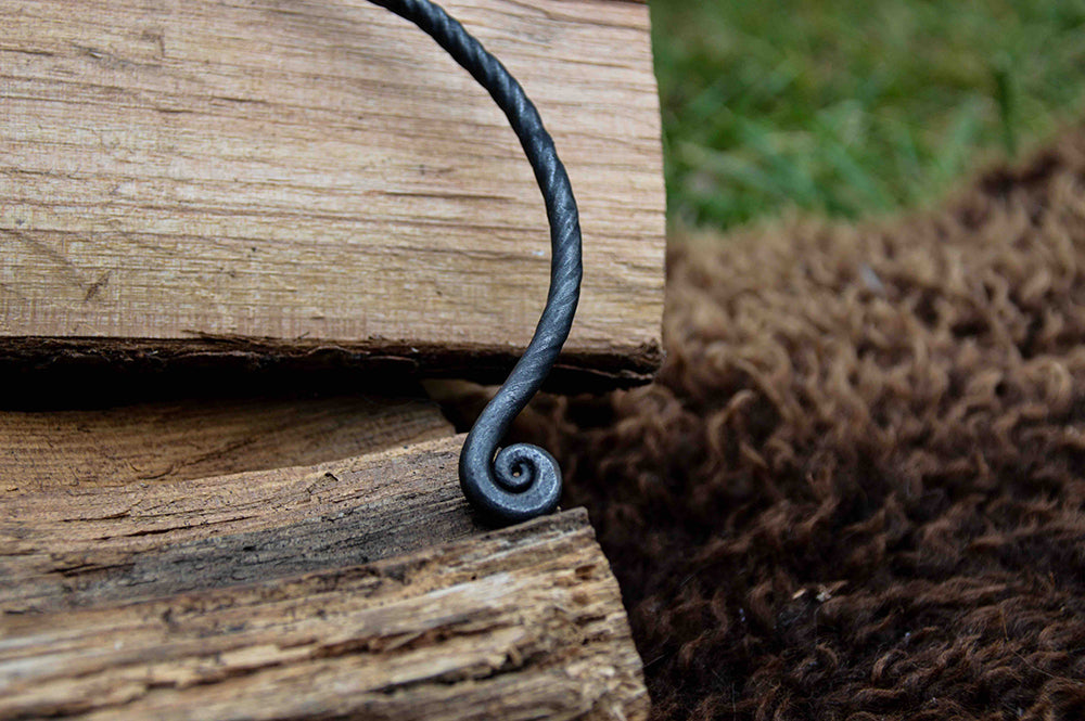Hand forged torc by oak tree forge