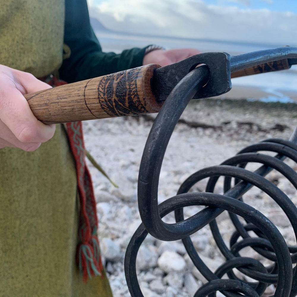 Oseburg Rattle made by Great Ash Forge for Northern Fire