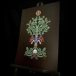 Odin's sacrifice art print by saxon storyteller for northern fire
