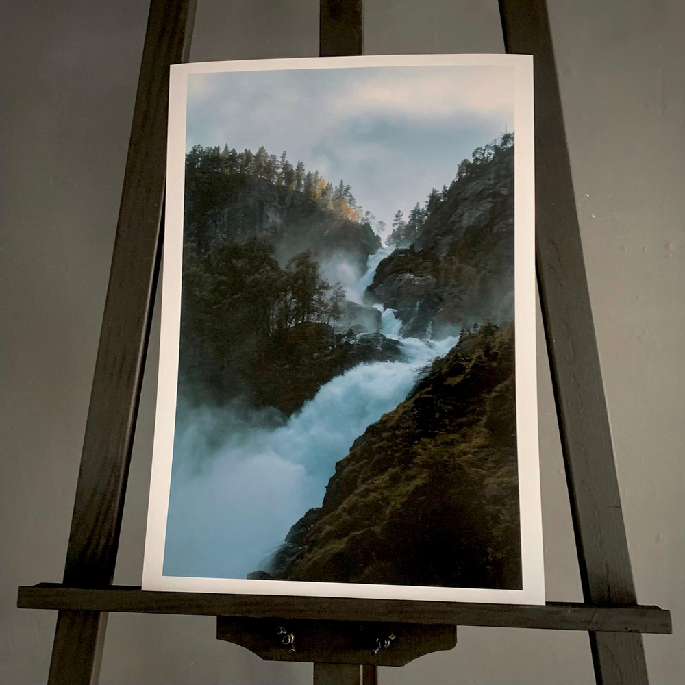 Waterfall: Høstfoss | Fine Art Print